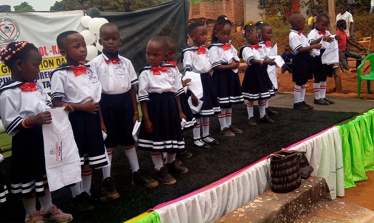 Newly elected prefects in prefectorial uniform